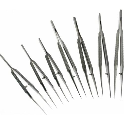 1pcs Stainless Steel Tweezers forceps Round Handle forceps Ophthalmic Instruments Repair tool tweezers