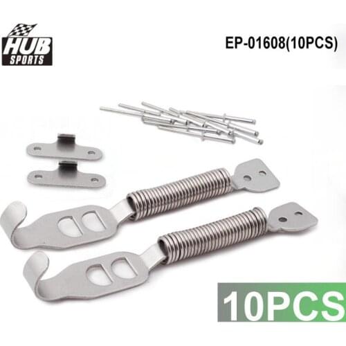 10PCS/LOT Stainless Steel Competition Bonnet Boot Spring Kit For Toyota Corolla 1.8 7AFE 4AFE 93-97 HU-01608(10PCS)