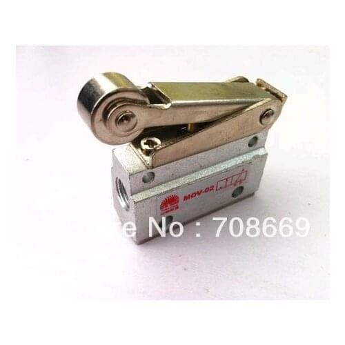 2 Way 2 Position 1/8" Thread Wheel Switch Pneumatic Mechanical Valve MOV-02