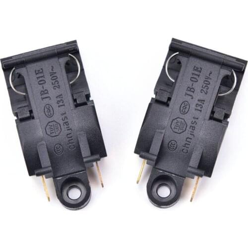 2pcs 13A Electric Kettle Thermostat Switch 2 Pin Terminal Kitchen Appliance Parts 46x21mm