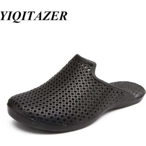 2018 YIQITAZER Summer Men Flip Flops Men Shoes Massage Beach Slippers,Non-slide Casual Shoes Man Male Slippers Zapatos Hombre