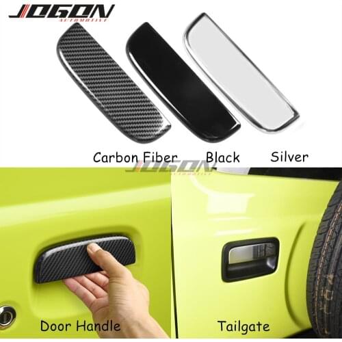 S.Steel Side Body Door Handle Trim For Suzuki Jimny JB64 JB74 2019-2020 Car Tailgate Door Handle Cover Molding Accessories