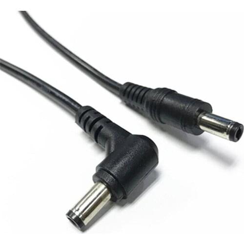 50CM 12V male to elbow male DC power line DC5.5 2.5 0.75mm2 power cord x20