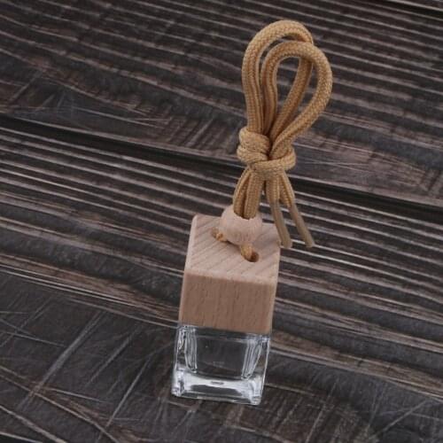 8PCS Glass Car Hanging Perfume Bottle Diffuser Air Freshener Fragrance Vials 6ml