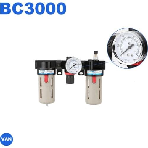 AC-2000 BC-2000 Gas source treatment oil water separator BF+BFR+BL triple bc2000/300/4000 pressure regulating valve filter