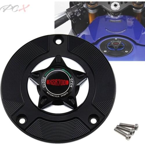 XSR700 Motorcycle Accessories Gas Fuel Tank Cap Cover CNC Aluminum for Yamaha XSR 700 2014 2015 2016 2017 2018 2019
