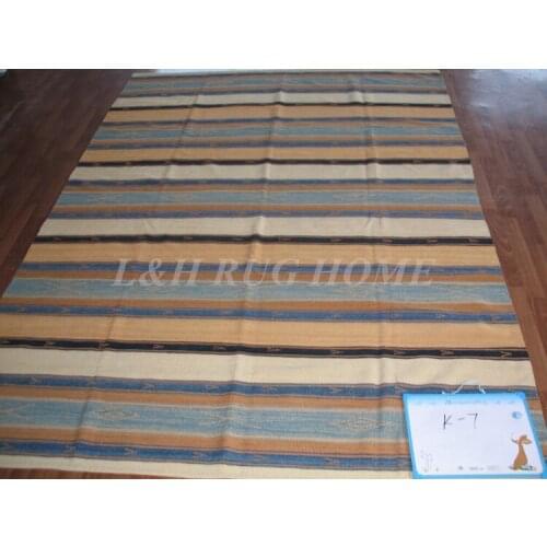 Free shipping 9'X12' kilim carpets,hand knotted carpets for living room 100% New Zealand wool, Pakistan Turkey style rug