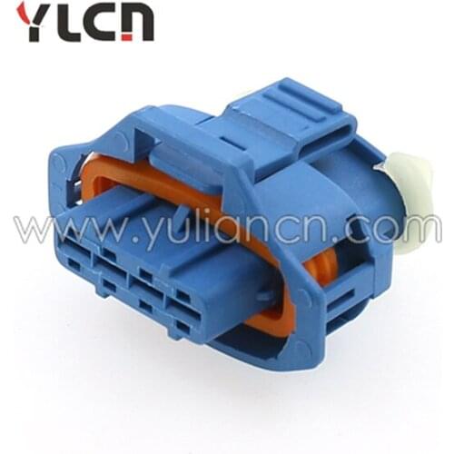 Free shipping Blue 5 sets New Brand 4 Pin/way Waterproof Sealed Electric auto wire connector Female Set Plug