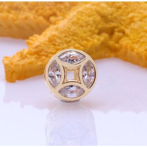 DoDoFly Authentic 925 Silver Chinese style and wealth beads Fit Original charms Bracelet Necklace Pendant