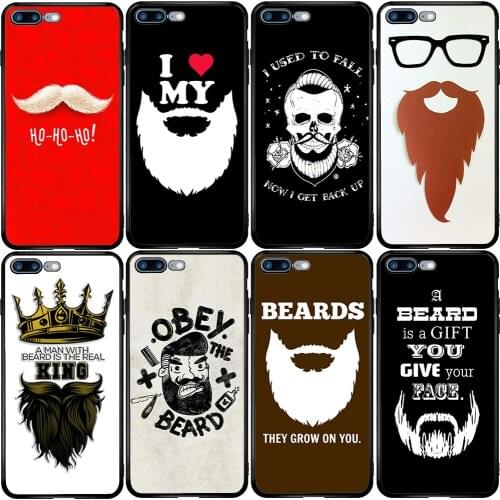 Cover Case for Samsung A10E A10S A20S A20E A30 A50S A21S A31 A41 A51 A71 A70S A80 A90 love Beard Mustache