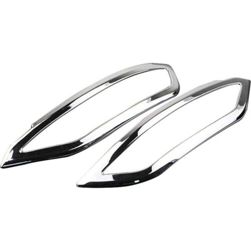 For Hyundai Tucson TL 2016 2017 2018 Chrome Rear Trunk Bumper Reflector Fog Light Foglight Lamp Cover Frame Garnish Car Styling