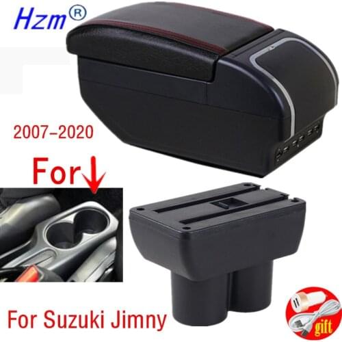 For Suzuki Jimny 2007-2021 Rotatable armrest box central Store interior Storage car-styling 2008 2009 2010 2011 2012 2013 2014