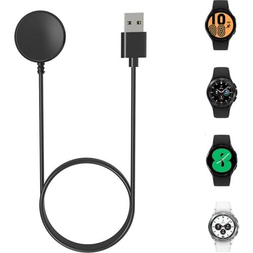 Dock Charger Adapter USB Charging Cable Base Cord Wire For Samsung Galaxy Watch 4 40/44mm Classic 42/46mm 46mm eSIM Smart Watch
