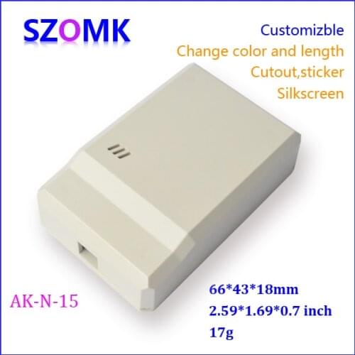 Szomk prettey electronics project box (2 pcs) 66*43*18mm plastic electronic enclosure, enclosures for electronics