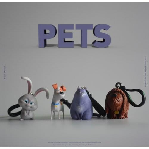 4PCS/lot 5-6cm Exquisite pet dog pet rabbit boss McDull boss ornament model