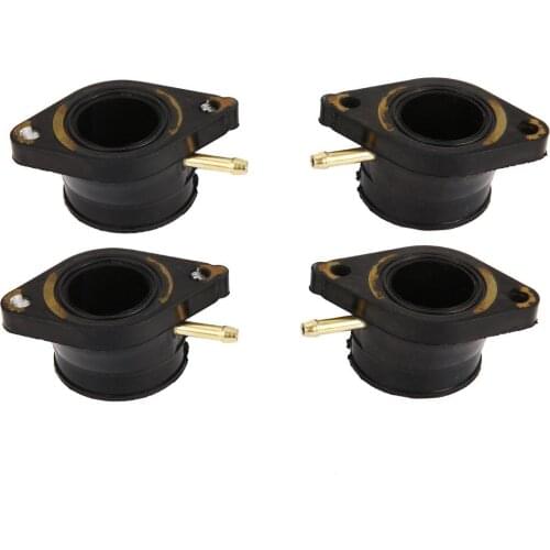4 pcs Motorcycle Carburetor Intake Manifold Joint Boot Adapter for Yamaha XJ550 Maxim Seca XJ550R 1981-1983
