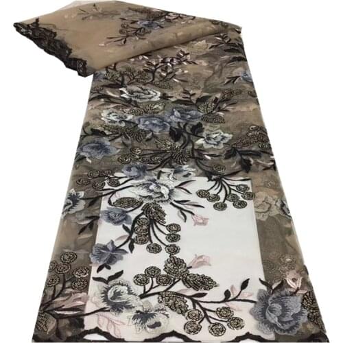 SJ Lace Nigerian Lace Fabric 2021 High Quality Lace French Tulle Lace Fabric Embroidery for Women Wedding Dress ws5-94