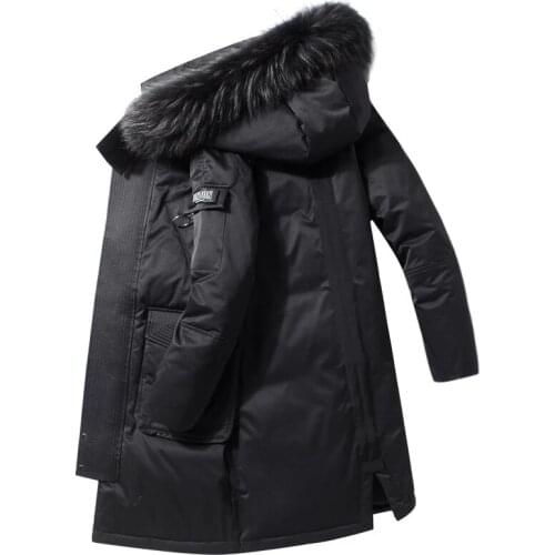 LIBIELIY Men's Parkas With Fur