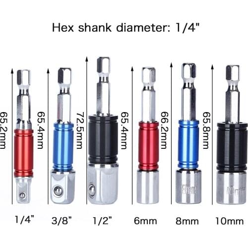 Hakkin Magnetic Bit Screwdriver Holder Aluminum Alloy Extension Rod Impact Nut Driver Socket Drill Bits Screwdriver Bit Set