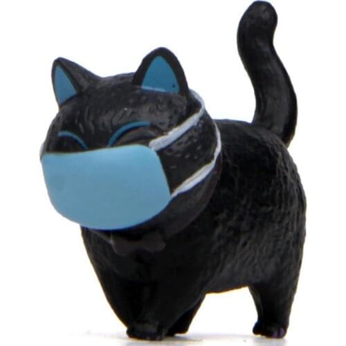 Cartoon Face Cover Fat Cat Mini Model Figurine Ornament Micro Landscape Decor Miniature Garden Cabinet Decoration Home Decor