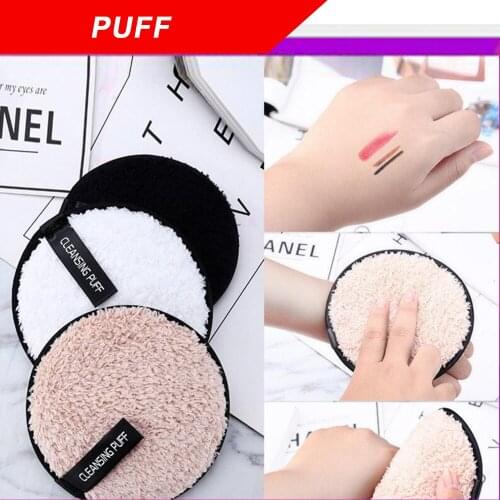 Reusable Microfiber Cloth Cleansing Puff Makeup Face Cleansing Pads Remover Towel 3