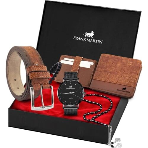 Mens Watch Wallet Belt Gift Set 67003