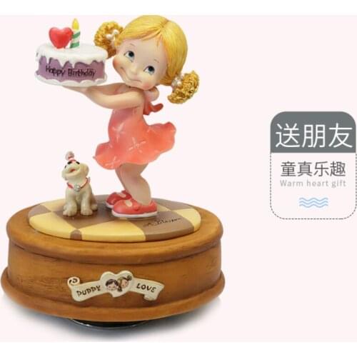 Little girl spinning Eight Sound box Children girls heart music creative birthday gifts for girlfriends music Box