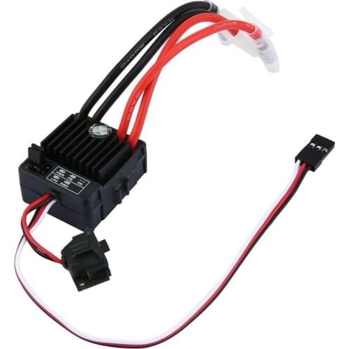 1060 Brushed ESC 60A 2-3S LiPo Waterproof Electric Speed Controller for RC 1/10 Touring Cars Buggies Trucks Rock Crawlers