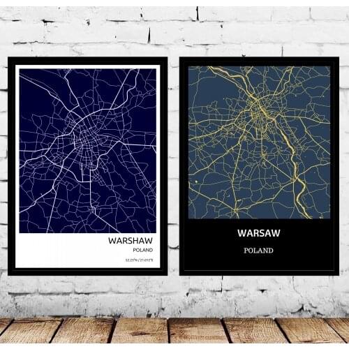 Poland City Warsaw Poster