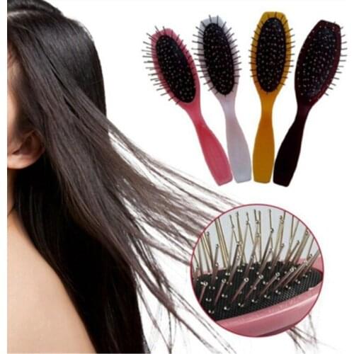 Salon Detangling Hair Comb For Women Men Hair Bush Wet Dry Bristles Plastic Handle Hair Brushes Combs New