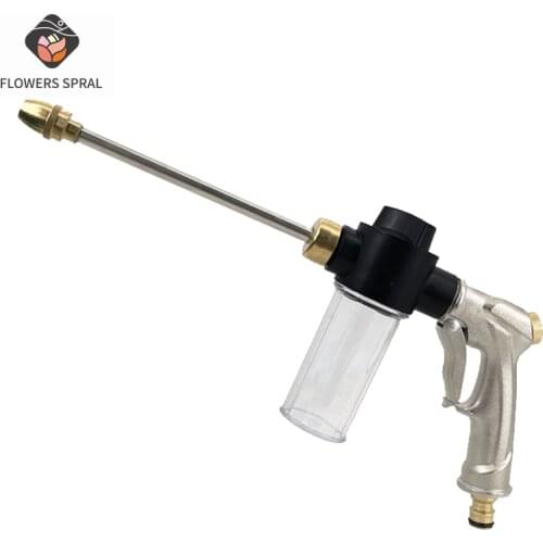 High Pressure Water Spray Gun Washing Machine Car Washing Machine Garden Watering Hose Nozzle Sprinkler Foam Cleaning Water Gun