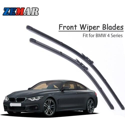 ZEMAR Windscreen Front Wiper Blades for BMW F32 F33 F36 F83 F82 4 Series 418i 420i 428i 430i 435i 440i 418d 420d 425d 430d M4 M