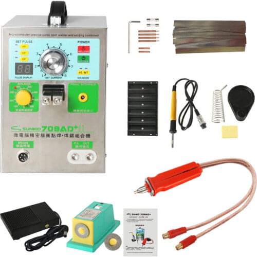 SUNKKO 709AD+ Fixed Pulse Welding Constant Temperature Soldering Triggered Induction Spot Welding HB-71A 709AD