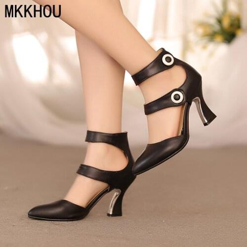 MKKHOU Fashion Single Shoes Womens New Four Seasons Shoes Simple Pointed Toe Shaped Heels 8cm All-match Lady High Heels