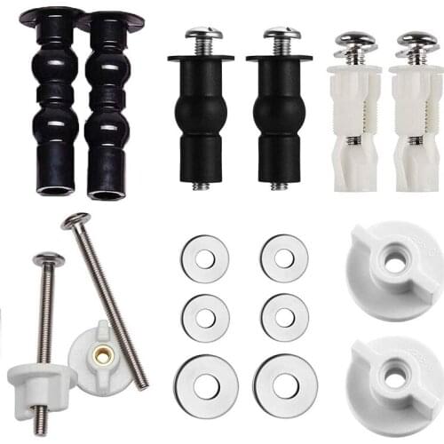 Universal Toilet Seats Screws and Bolts Metal, Toilet Seat Replacement Parts Kit, Toilet Seat Hinges Bolt Screws