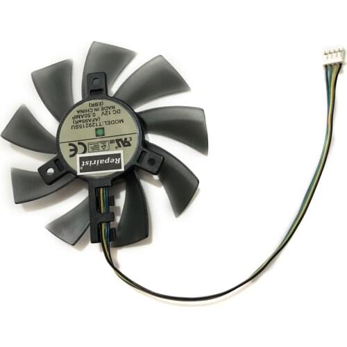 XFX RX470P GPU VGA Card Alternative Cooler Fan For Radeon XFX rx 470 Video graphics Card As Replacement