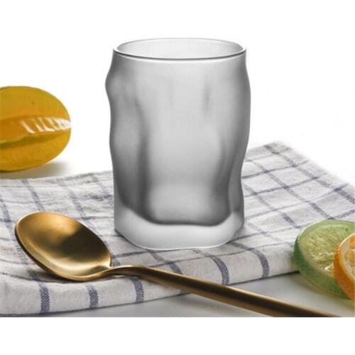Funny Shape Cup Creative Frosted Glass Bar Supplies Household Goods Drink Cup 2PCS