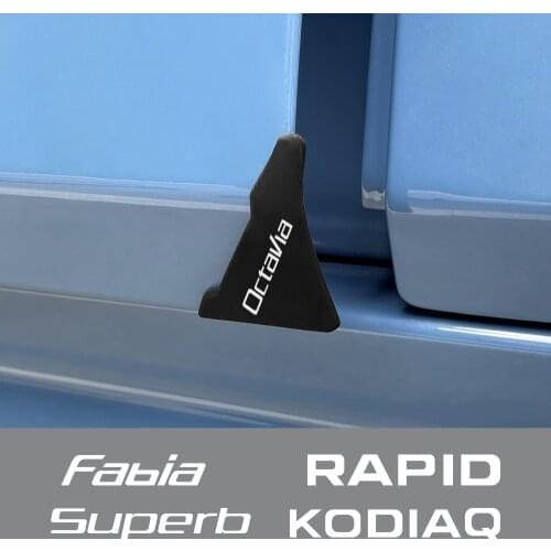Car Door Corner Protective Covers For Skoda Octavia Fabia Rapid Superb Kodiaq Scala Karoq Citigo Kamiq Roomster Car Accessories