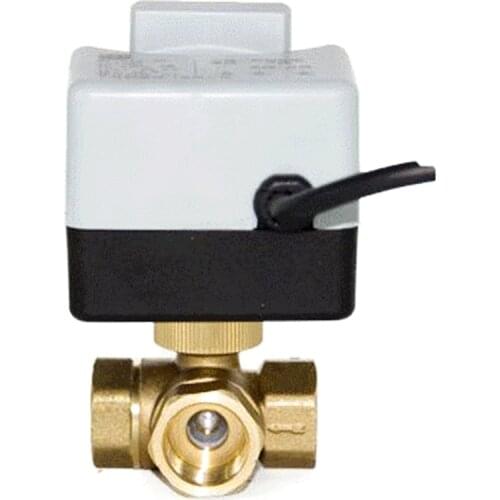 1/2" Manual-Automatic Integrated Electric Ball Valve Three-Way Three-Wire Two-Control 220VAC