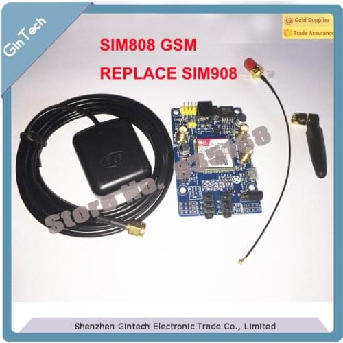 1 set SIM808 REPLACE SIM908 SMS module for Raspberry Pi Quad-Band GSM for Arduino GPRS GPS With Antenna Cable IPX SMA