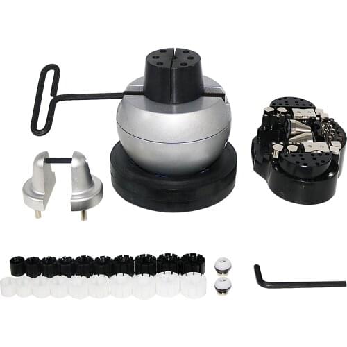 Engraving Block 5 inch Ball Vise Setting Jewelry Ball Vise Engraving with 59PCS Attachment and Rubber Base Jewelry Making Tools
