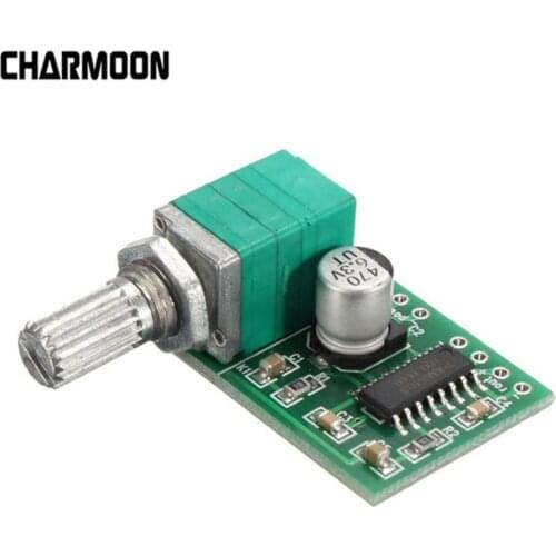 DC 5V PAM8403 Super Mini 2 Channel USB Digital Audio Amplifier Board Module 2* 3W Volume Control with Potentionmeter Switch