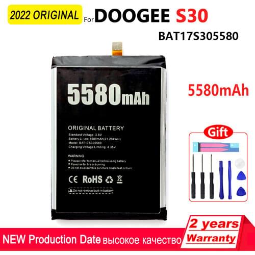 100% Genuine Batteria 5580mAh For Doogee S30 Battery Phone Replacement Battery For Doogee S30 BAT17S305580