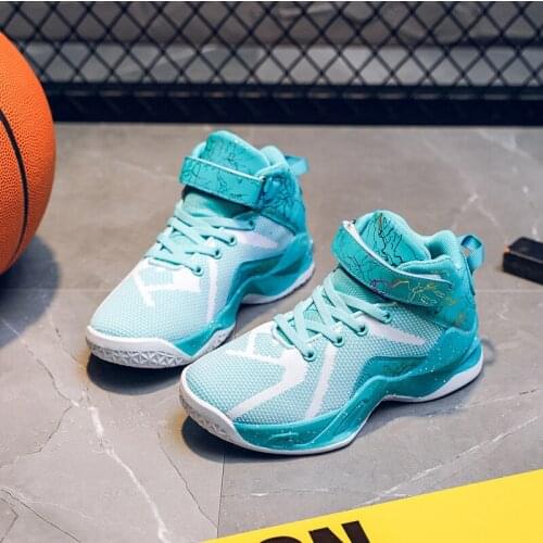Brand Boys Basketball Shoes Non-slip Girls Kids Sneakers Top Children Sport Shoes Boots Unisex Boy Girl Child Trainer Basket