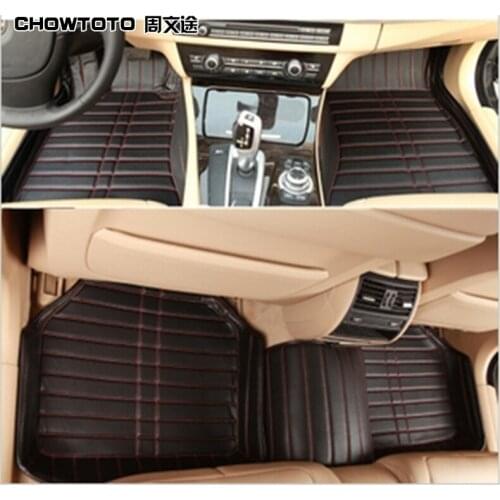 CHOWTOTO AA Auto Floor Mats For Fiat Freemont Viaggio 500 Bravo Ottimo Special Floor Mats Wear-resisting Rugs 5 Seats Foot Mats