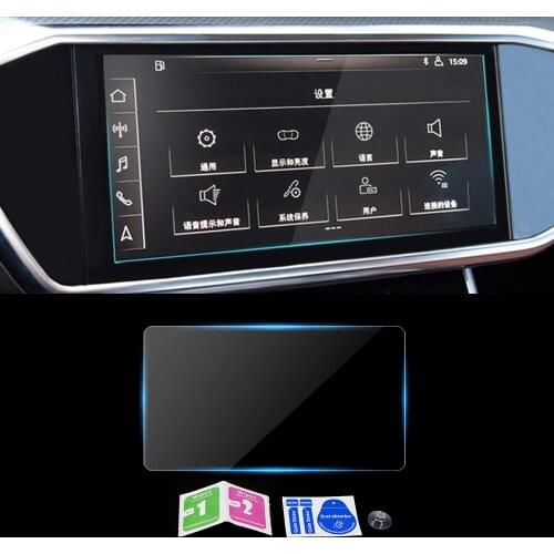 For Audi A6 C8 2018-2020 Car Navigation Film Dashboard Monitor Screen Protector Glass Film Cover Sticker Interior Accessories