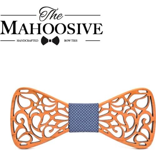 Mahoosive men ties Designers Fashion Wooden Gravata Tie Hanky Sets Silk Neckties Ties for Mens Business Wedding Party