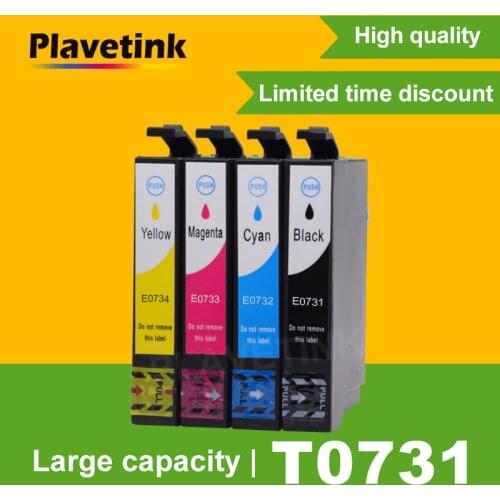 Plavetink 73N Compatible For Epson T0731 Ink Cartridge Stylus CX7300 CX8300 C79 C90 CX3900 TX100 TX110 TX200 TX400 Printer