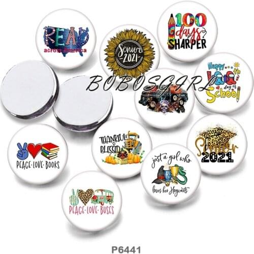 Books READ SHOOL 12mm/18mm/20mm/25mm/30mm Round Glass Cabochon Flat Back Making Findings P6540