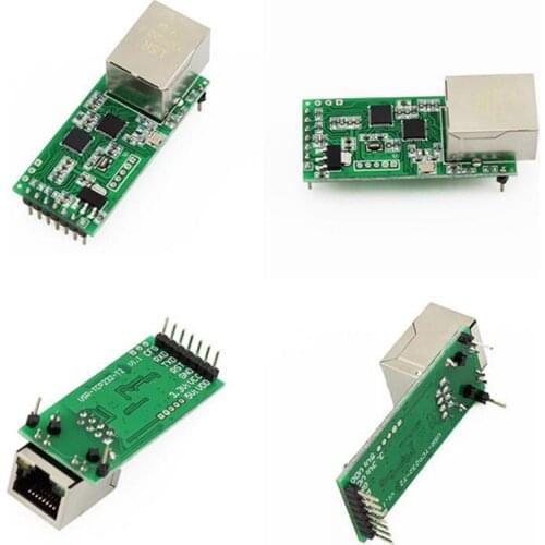 5pcs/lot USR-TCP232-T2 TCP/IP to TTL Module for PLC/MCU UART to Ethernet Lan Module with RJ45 Port